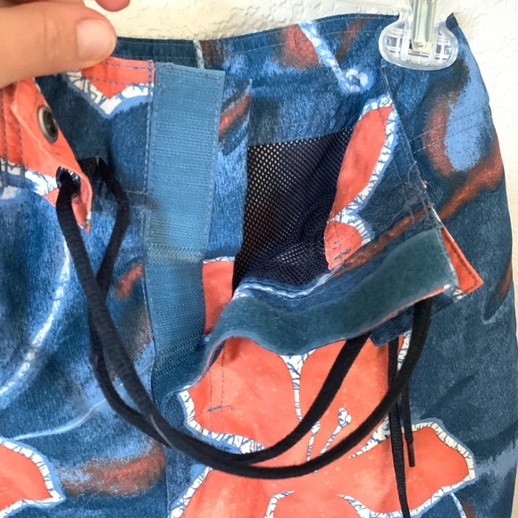 Nautica Swim Trunk Shorts Hawaiian Floral 30 - Picture 4 of 7